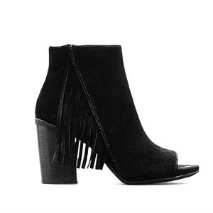 Kenneth Cole Reaction Ridah Fringe Boho Booties